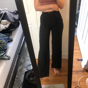 reformation black pants - missing a back button!